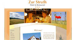 Desktop Screenshot of hotel-zur-struth.de